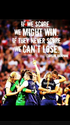 If we score we might win. If they never score we can't lose # ...