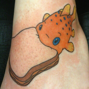 disney tattoos pudge the fish pb sandwich lilo and stitch