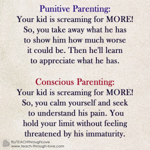 Punitive vs. Conscious Parenting