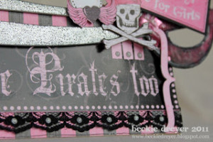 Papers and pirate sayings from Rusty Pickle as is the chipboard shape ...