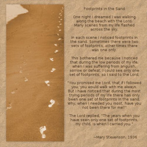 footprints in the sand poem footprints in the sand digital scrapbook ...