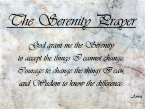 Who wrote the Serenity Prayer?