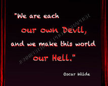 Oscar Wilde Goth Quote Art 5x7 Fram ed Inspirational Print Famous ...