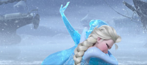 Queen Elsa mourning the frozen, snowy death of her beloved younger ...