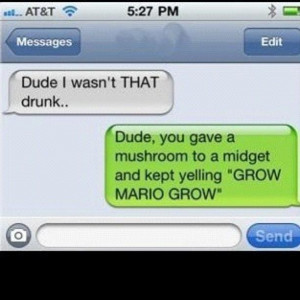 Lmao #drunk #ifunny #ipodapp #mushrooms Print by Sierra Christopher