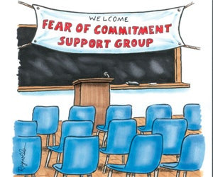 Fear of commitment support group.