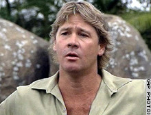 Famous TV host Steve Irwin, also known as the 'Crocodile Hunter', has ...