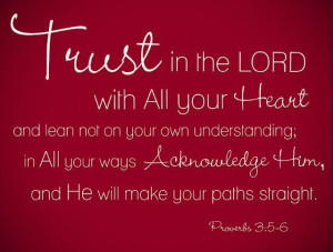 Trust in the Lord. # bible #quotes
