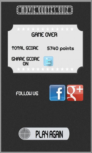 Movie Quotes Quiz - screenshot