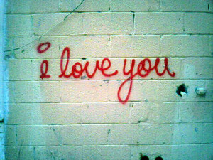 love you in cursive letters