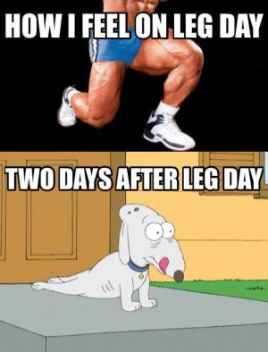 Two days after leg day