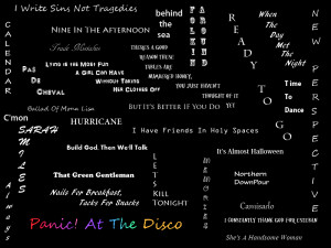 Panic At The Disco collage by snakegirl98