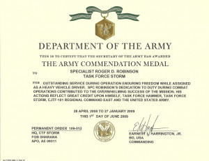 MY ARMY COMMENDATION MEDAL