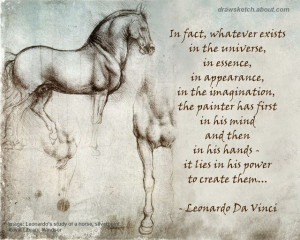 ... quote wallpaper - made by Helen South from drawings by Leonardo da