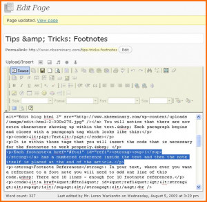 comments html footnotes