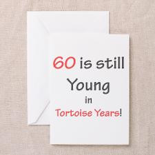 60 Tortoise Years Greeting Cards (Pk of 10) for