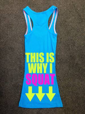 This Is Why I Squat Gym Tank Top Racerback Workout Custom Colors You ...
