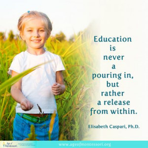 Montessori Teacher quote about Education