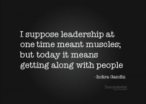 Leadership quote by Gandhi.