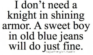 Or, a sweet old boy in blue jeans works just fine for me ;)