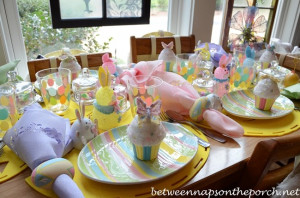 Easter Table Setting Tablescape For Children