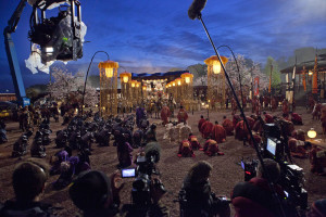 47 Ronin official set photo – outdoor night shoot