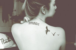 :My birds was the first tattoo I ever got. Three Little Birds ...