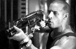 Vin Diesel as Riddick in USA Films’ Pitch Black – 2/2000