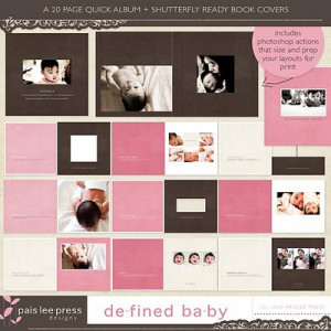 ... some gorgeous albums that were made using the defined baby pink album