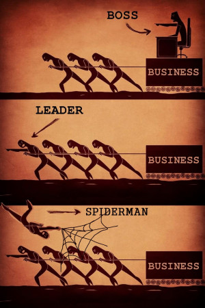 ... - Business, Leader-Business, Spiderman- Business ” ~ Teamwork Quote