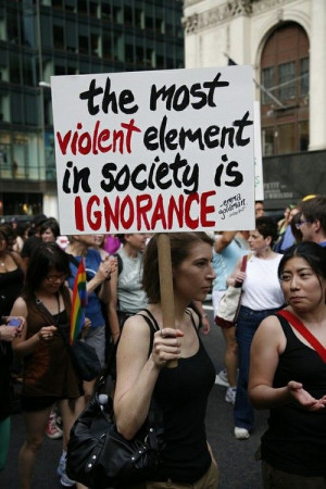 ignorance... stand against it. educate it.