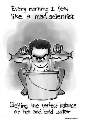 Funny Pictures-Scientist-Boy-Water Tap-funny images-funny photos