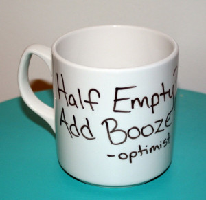 Mug Tea Cup Ceramic Hand Painted Novelty Joke Gift Funny Alcohol Quote ...