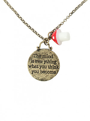 LOVEsick Quote Disc Mushroom Necklace SKU : 10218378 $6.50 $3.00