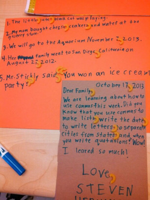 Commas and quotation marks