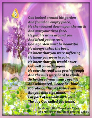 ... , Gardens Sayings, Memories, Angels, God Gardens Poems, God Call