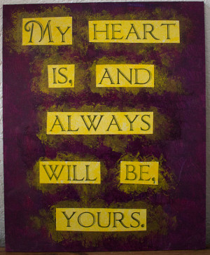 Sense and Sensibility quote painting - 9.5