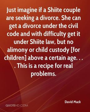 if a Shiite couple are seeking a divorce. She can get a divorce ...
