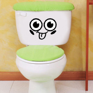 Funny Expression Toilet Seat Glass Window /Bathroom sticker- Say Quote ...