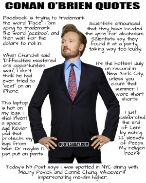 funny quotes conan obrien Funny Quotes For The Week