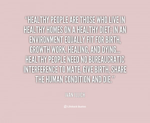 HEALTHY PEOPLE QUOTES