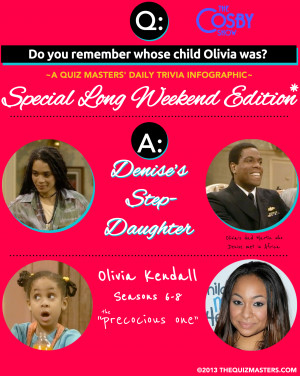 Do you remember whose child Olivia was on the Cosby Show?