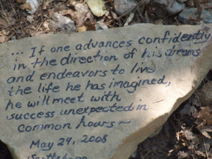 Quote: Henry David Thoreau / Photo: A.S. - Walden Pond