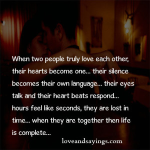 When Two People Truly Love..