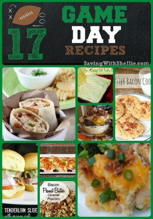 17 Game Day Recipes. Perfect for Basketball Season/March Madness!
