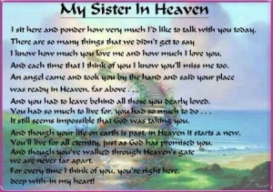 My Sister In Heaven. Happy Birthday Denise.