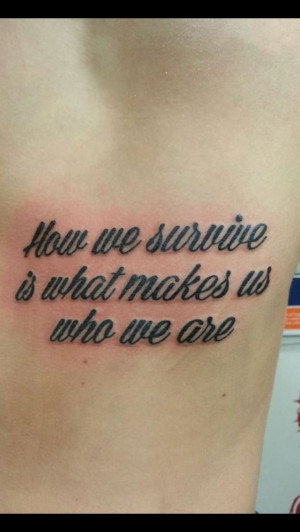 Rise Against Tattoo! From the song Survive. 