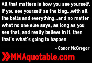 Conor McGregor: All that matters is how you see yourself
