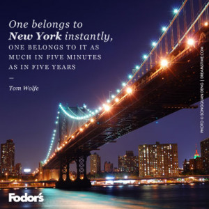 Travel Quote of the Week: On New York City
