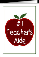 Apple for the Teacher’s Aide card - Product #417086